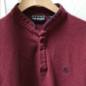 The Kooples classic fit Polo with mandarin collar